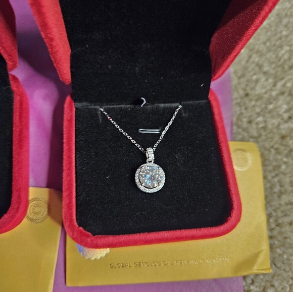 Wholesale Lot 3x 3ct Moissanite Necklaces 925 - Picture 4 of 6